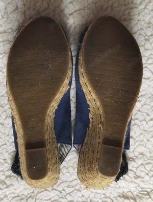 Sandale navy dama platforme sfoara femei Pull & Bear - imagine 10