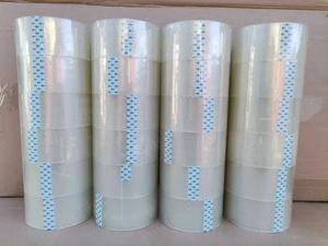 Set 12 buc.banda adeziva, Maro si Transparenta 48mm x 66m x 45 microm - imagine 3