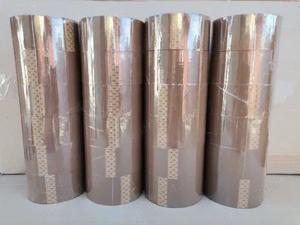 Set 12 buc.banda adeziva, Maro si Transparenta 48mm x 66m x 45 microm - imagine 2