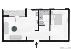 Apartament 2 camere si terasa - zona Lipovei - imagine 7