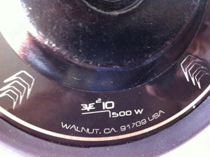 Difuzor subwoofer Eyebrid - 10"max 500W USA (Statie - imagine 4