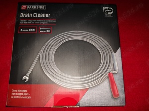 Spirala pentru desfundat tevi instalatii  confectionata din arc otel zn , Pentru indepartarea rezidu