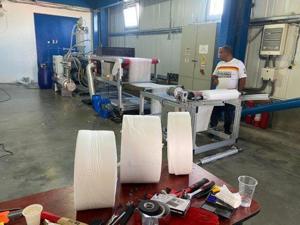 Vindem o linie de extrudare a materialelor textile netesute   PP, Zhangjiagang Sevenstars Machinery  - imagine 2