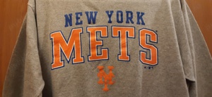 Bluza Majestic New York Mets, XL, gri deschis - imagine 2