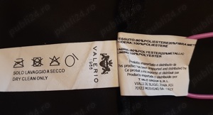 Rochie Valerio 1966, marime 42, negru metalic - imagine 8