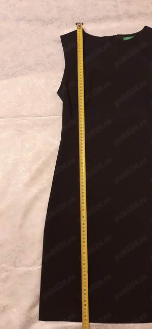 Rochie United Colors of Benetton, marime M, negru - imagine 4
