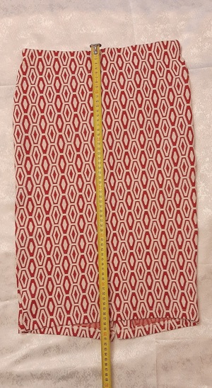 Fusta midi Stradivarius, model geometric - imagine 5