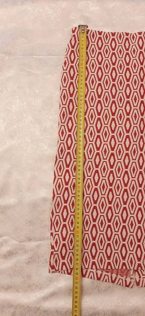 Fusta midi Stradivarius, model geometric - imagine 4