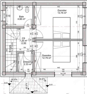 Vila Individuala 3 camere   TEREN 250mp!! - imagine 8