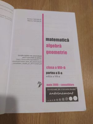 Matematica - Algebra, geometrie - clasa a VIII-a, partea I si partea a II-a - A. Negrila, M. Negrila - imagine 5