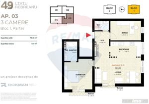 DE VÂNZARE| Apartament 3 camere| 0% COMISION! - 49 REBREANU - imagine 2