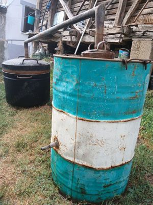 Cazan tuica din cupru masiv executat manual - imagine 2