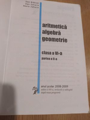 Matematica - Aritmetica, algebra, geometrie pentru clasa a VI-a, partea a II-a - D. Branzei - imagine 2