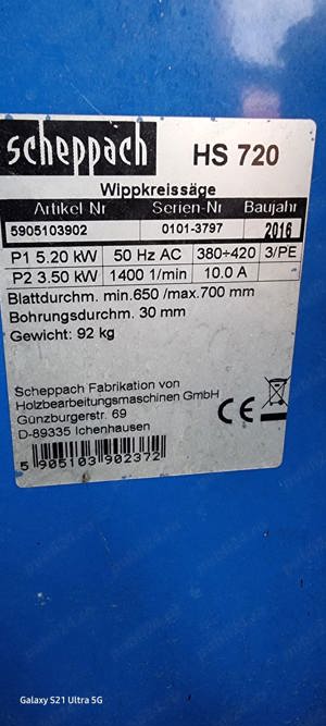 Circular Scheppach HS720 Nou - imagine 4