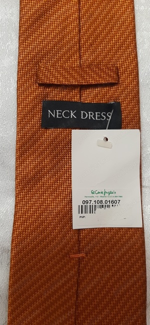 Cravata El Corte Inglés Neck Dress, matase, model geometric - imagine 3