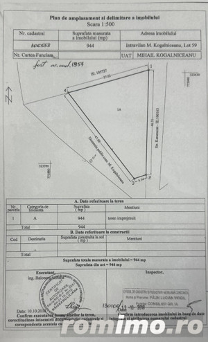 MIHAL KOGALNICEANU - teren 944 mp cu 3 deschideri la drum asfaltat. - imagine 5