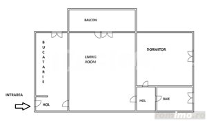 Apartament de vanzare cu 2 camere in centrul Sibiului mobilat modern - imagine 3