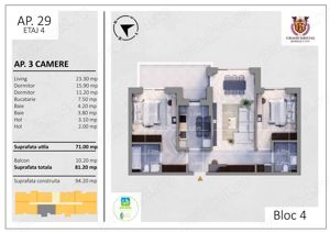 Apartament 3 camere, Kristal Residence, Berceni, sector 4, Parc Tudor Arghezi - imagine 10