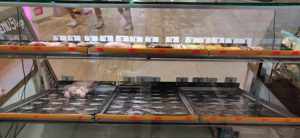 Vitrina sticla securizata 8mm inchisa cu usi glisante + suport inox - imagine 3