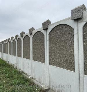  Gard din beton Placă de gard H 230 cm, l 130 cm, G 7 cm   piatra naturala - imagine 2