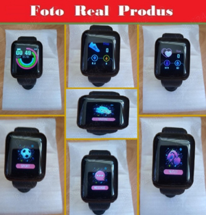 SmartWatch model B19 -Unisex   negru -functii tip bratara fitness -UK - imagine 2