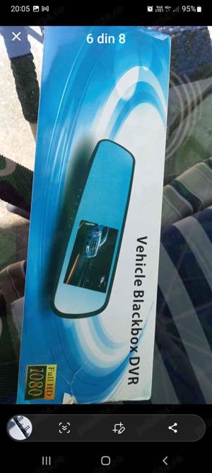 Oglindă auto  HD cu 2 camere video fața și spate 64 g - imagine 2