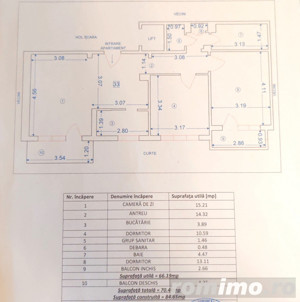 Apartament 3 camere de închiriat  , zona Nufărul - imagine 15