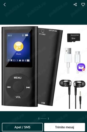 Mp3 Mp4 player cu USB, Jack,TF card,nou