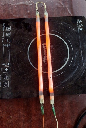 Rezistenta tub Quartz 34Cm 2x450W incalzire