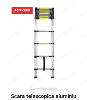 Scară aluminiu, folosita sau noua (plianta, culisanta, multifuncțională, telescopica)  - imagine 4