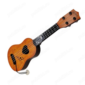 Chitara clasica pentru copii,imitatie lemn,40cm,cu 4 corzi reale,reglabile,nouă