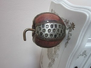 cadou rar  Mar sculptura lemn metal bronz Mid-Century Modern handmade - imagine 8