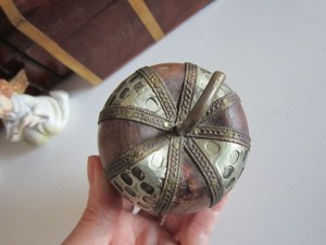 cadou rar  Mar sculptura lemn metal bronz Mid-Century Modern handmade - imagine 5