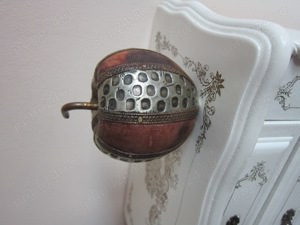 cadou rar  Mar sculptura lemn metal bronz Mid-Century Modern handmade - imagine 7