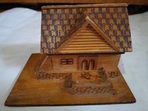 Macheta casa tradiționala deosebita veche peste 50 ani Lemn