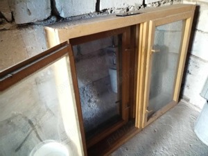 Geam cu sticla din lemn de brad - Nou