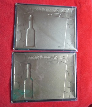 cadou rar Tabla pt scris cu creta Bere Pilsner Reclama Metalica 3D +2 magneti Germany sigilata - imagine 5