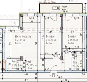 Apartament 3 camere, parcare, Marasti, zona Pod Ira