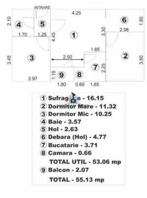 Inchiriere Apartament 3 Camere Semidecomandat Moldovita - imagine 7