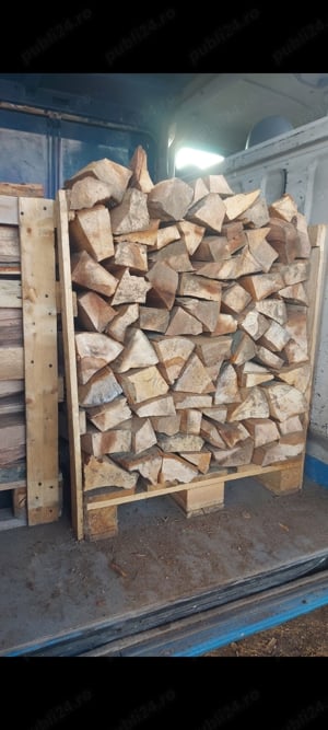 Vînd Lemne de foc USCATE Stejar Fag Paletat  - imagine 3