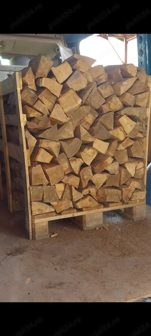 Vînd Lemne de foc USCATE Stejar Fag Paletat  - imagine 2