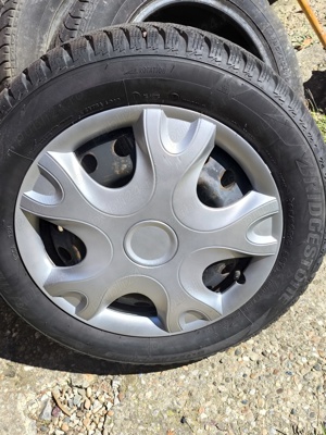 Jante Citroen/Peugeot cauciucuri de iarna 15/65/195 - imagine 2
