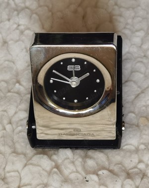 Ceas elegant cuartz birou masa office inox argintiu Balenciaga - imagine 3