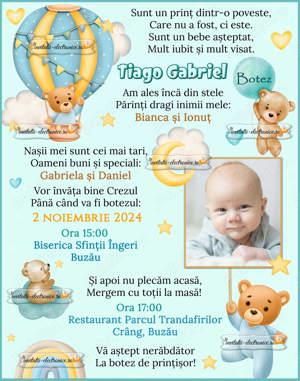 Invitatii electronice la botez