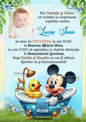Invitatii electronice la botez - imagine 6