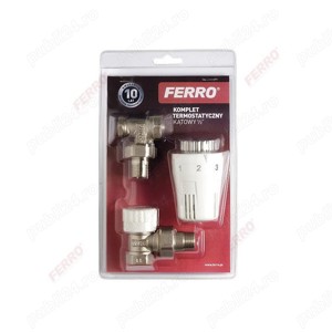 Robinet tur - retur termostat m020 ferro