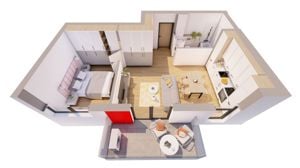 Apartament cu un dormitor nou, ARED IMAR fără comision - imagine 3