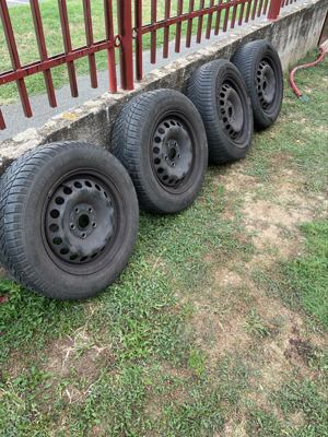 Set Roti Iarna Jante + Anvelope Dunlop Germany Hankook 195 65 R 15 91T - imagine 6