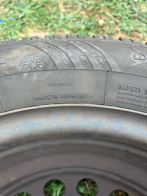 Set Roti Iarna Jante + Anvelope Dunlop Germany Hankook 195 65 R 15 91T - imagine 3