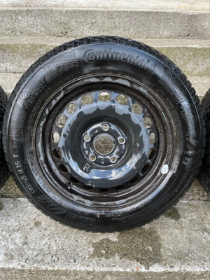 Set roti jante + Anvelope Continental Bridgeston 195/65 R15 91T France - imagine 7